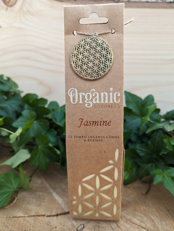 Organic Räucherkegel "Jasmine"